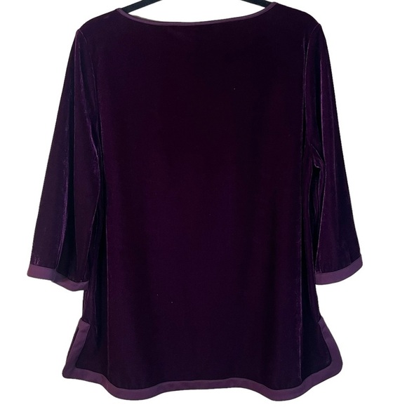 Soft Surroundings Velvet 3/4 sleeve Weekender Tunic Size MP - Picture 3 of 13